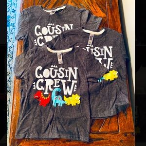 NWOT COUSIN CREW matching set 5T/3T/2T